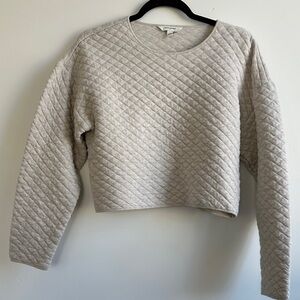 Banana Republic Cream Quilted  Top